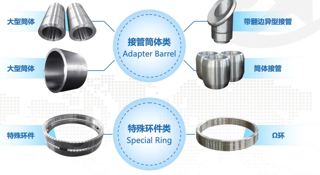 OEM Large-Diameter ANSI A105/Rst37.2/C22.8/Q235 Stainless Steel RF FF Wn Welding Neck Flange